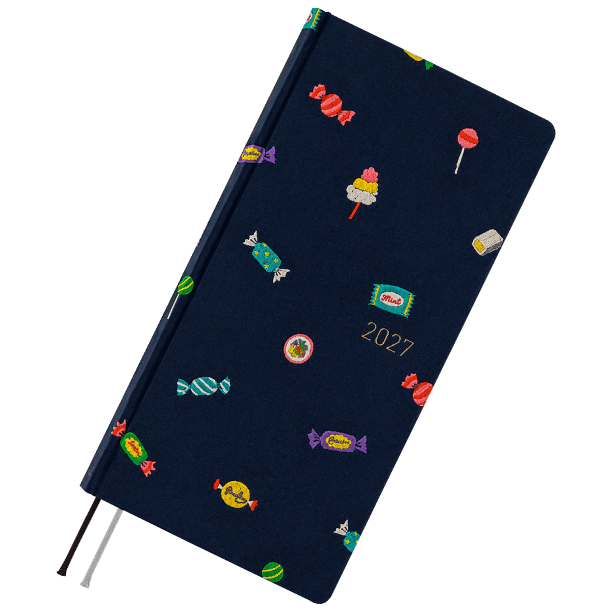 Hobonichi 2027 Light Hard Cover English Book - Bow & Tie: Candy Dream - Tall & Slim (Weeks - January Start) - Pen Boutique Ltd