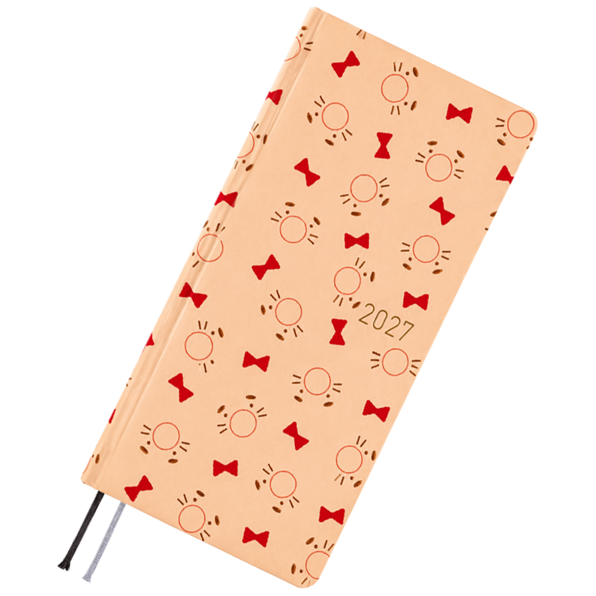 Hobonichi 2027 Light Hard Cover English Book - MOTHER: Mr. Saturn Pattern - Tall & Slim (Weeks - January Start)-Pen Boutique Ltd