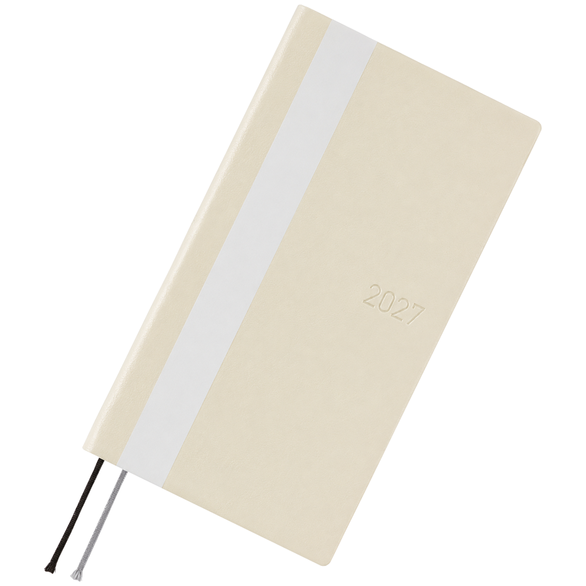 Hobonichi 2027 Soft Cover English Book - White Line: Ivory - Tall & Slim (Weeks - Janaury Start)-Pen Boutique Ltd