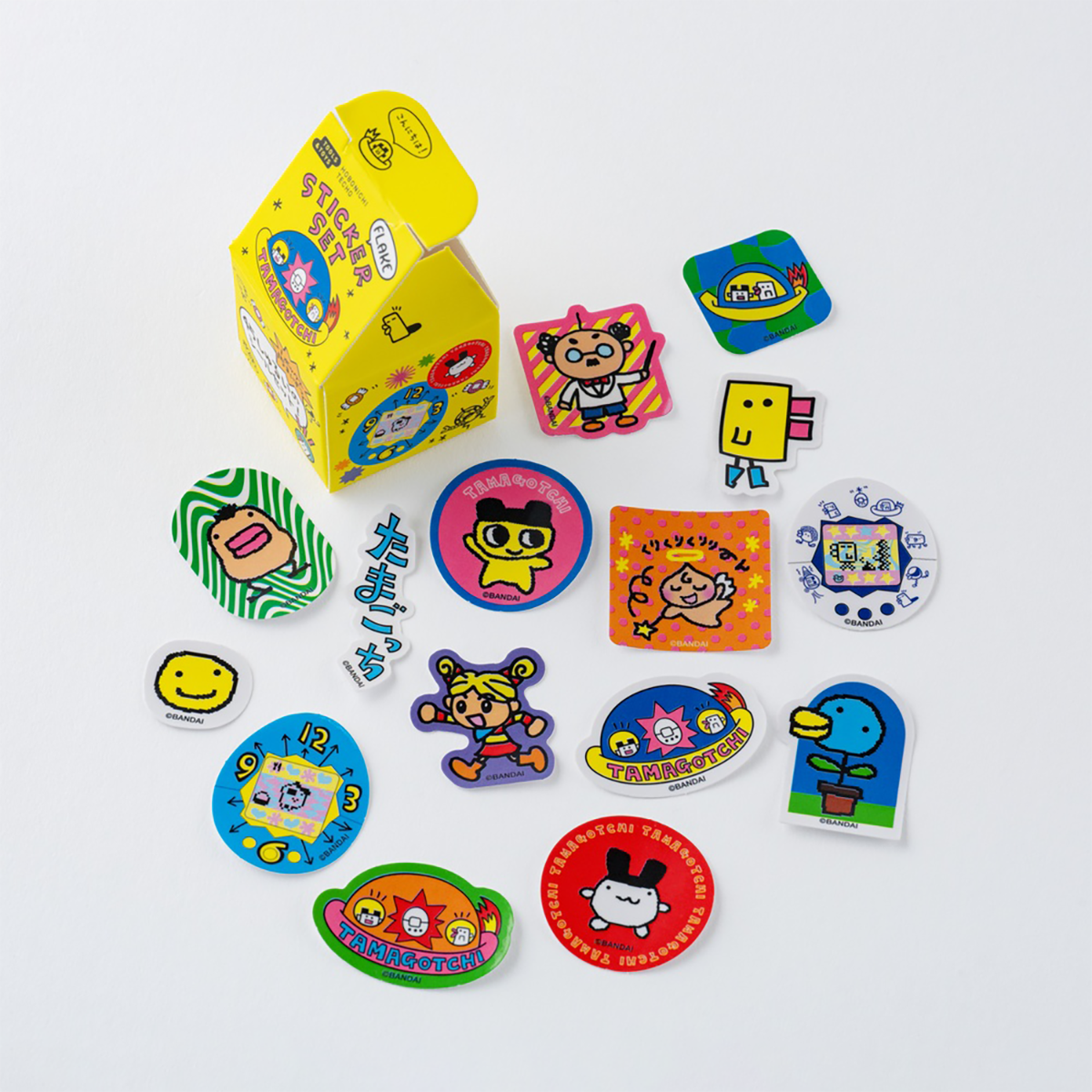 Hobonichi Flake Stickers - Tamagotchi (Set of 3 Boxes)-Pen Boutique Ltd