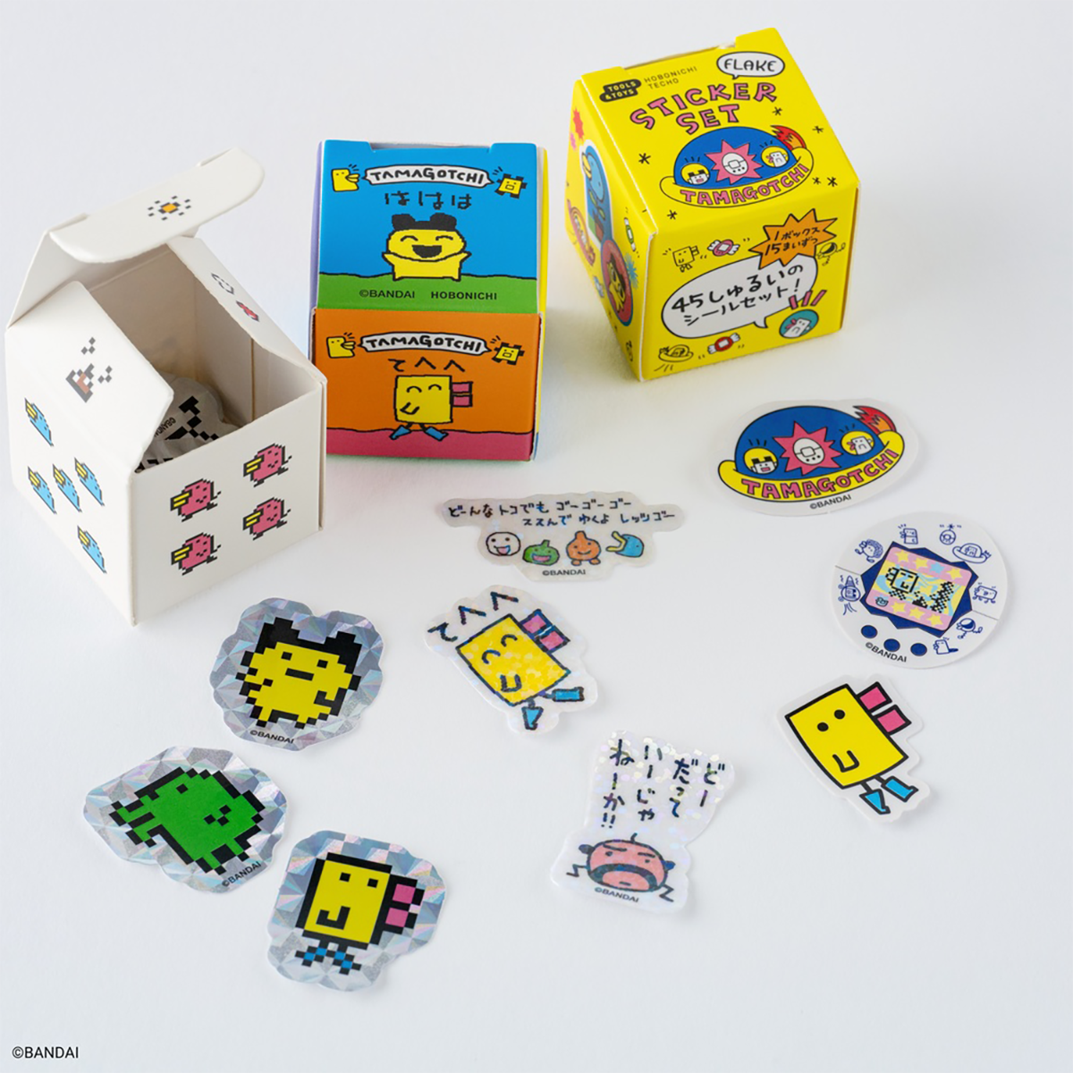 Hobonichi Flake Stickers - Tamagotchi (Set of 3 Boxes)-Pen Boutique Ltd