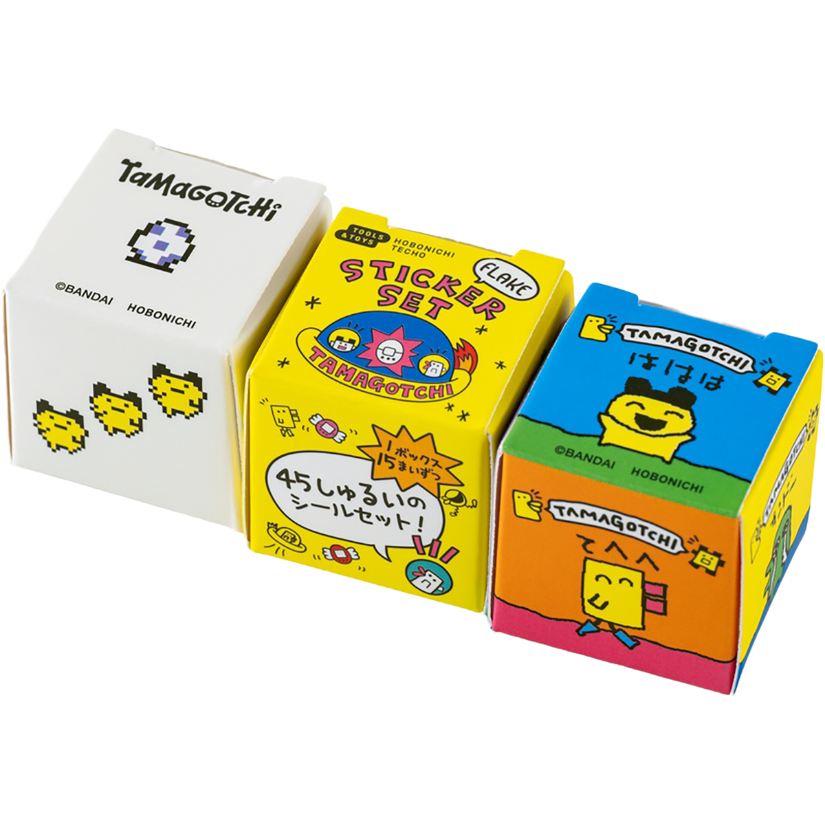 Hobonichi Flake Stickers - Tamagotchi (Set of 3 Boxes)-Pen Boutique Ltd