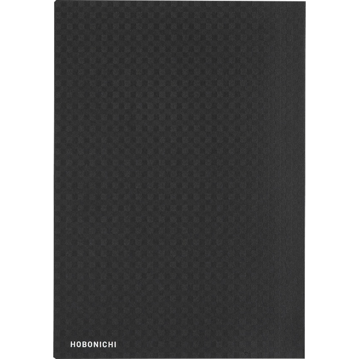 Hobonichi Hard Cover English Book - Paper Series: Black Gingham & HON Stamped - A5 (January Start)-Pen Boutique Ltd