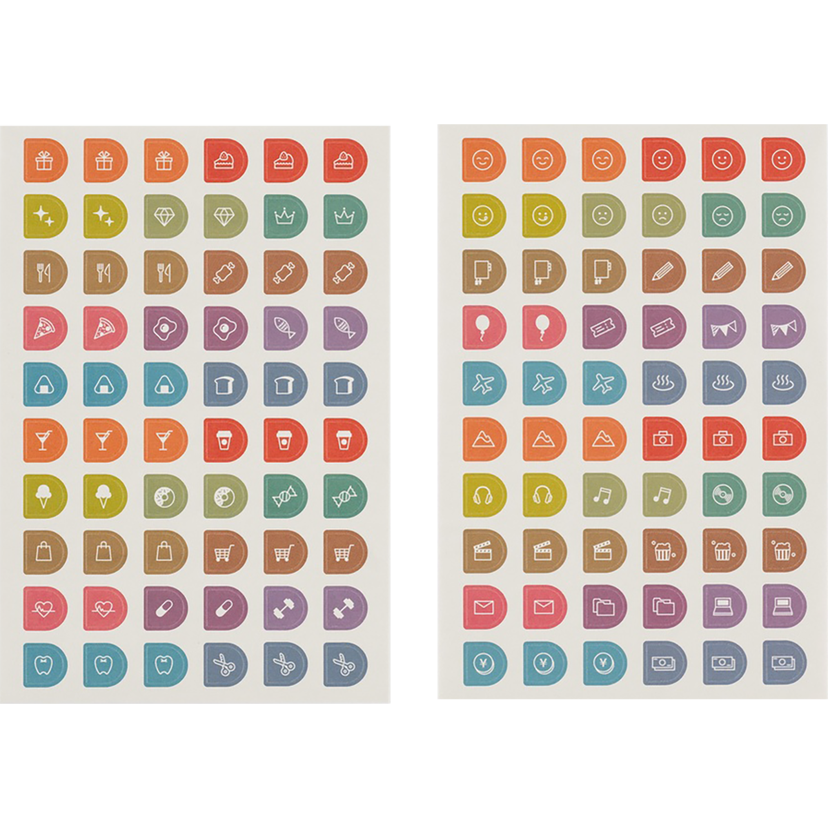 Hobonichi Sticker Set - TSUKI no IRO (Schedule)-Pen Boutique Ltd