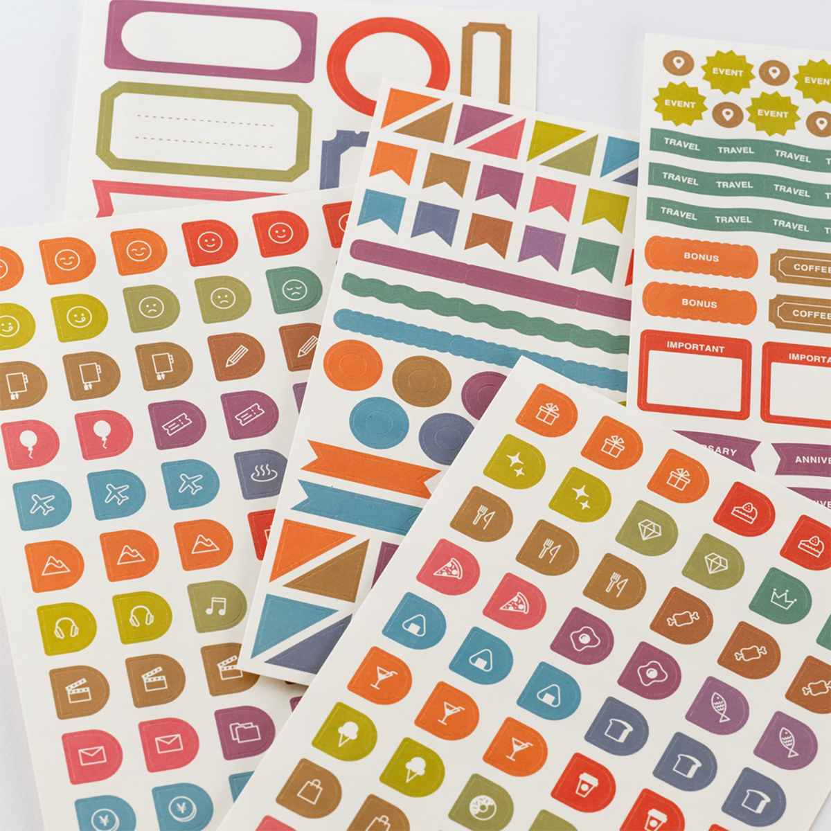 Hobonichi Sticker Set - TSUKI no IRO (Schedule)-Pen Boutique Ltd