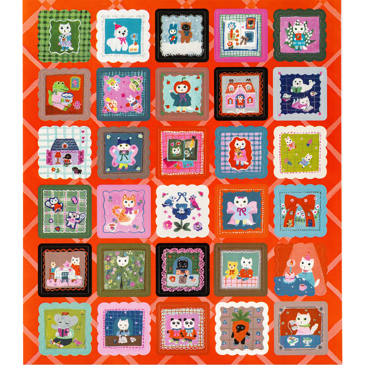 Hobonichi Stickers - Yumi Kitagishi: Daily Life of White Cat-Pen Boutique Ltd