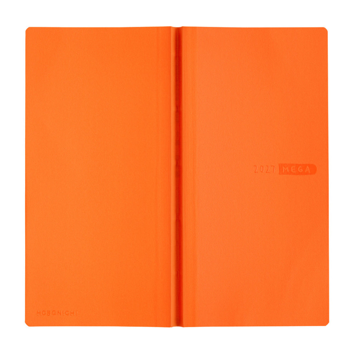 Hobonichi 2027 Light Hardcover English Book - Sneaker: Mandarin Orange - Tall & Slim (Weeks - January Start)-Pen Boutique Ltd