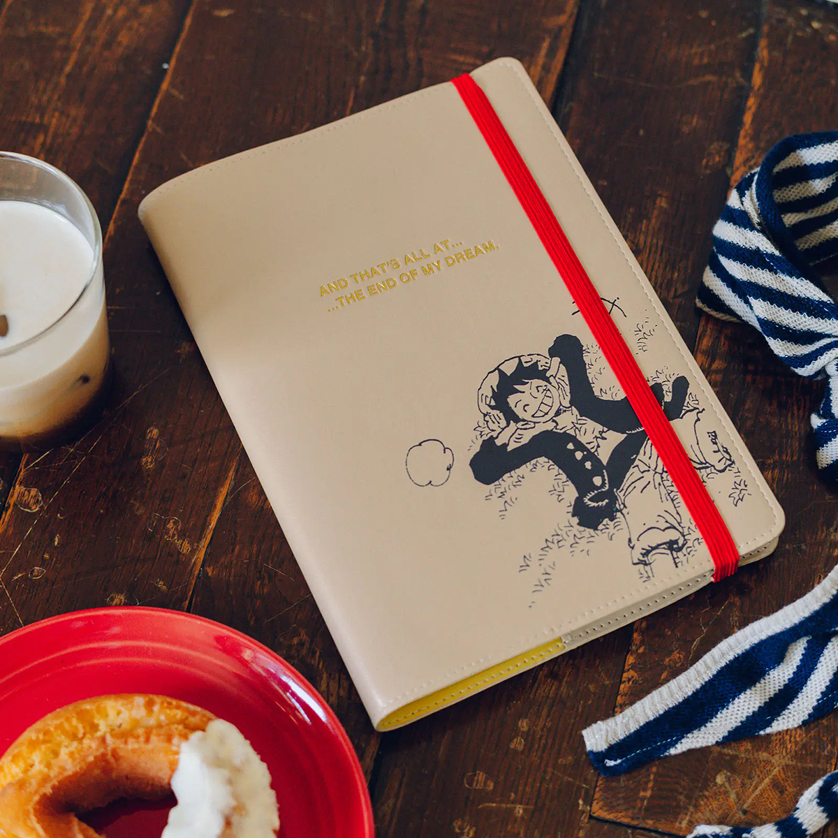 Hobonichi Cousin English Book & Cover - ONE PIECE Magazine: End of Luffy's Dream - Sand Beige - A5 (January Start)-Pen Boutique Ltd