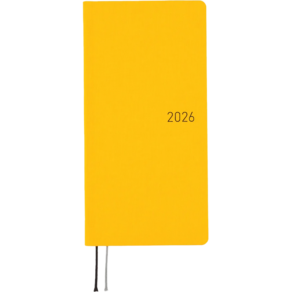 Hobonichi Soft Cover English Book - Colors: Full Moon Yellow - Tall & Slim (Weeks - January Start)-Pen Boutique Ltd