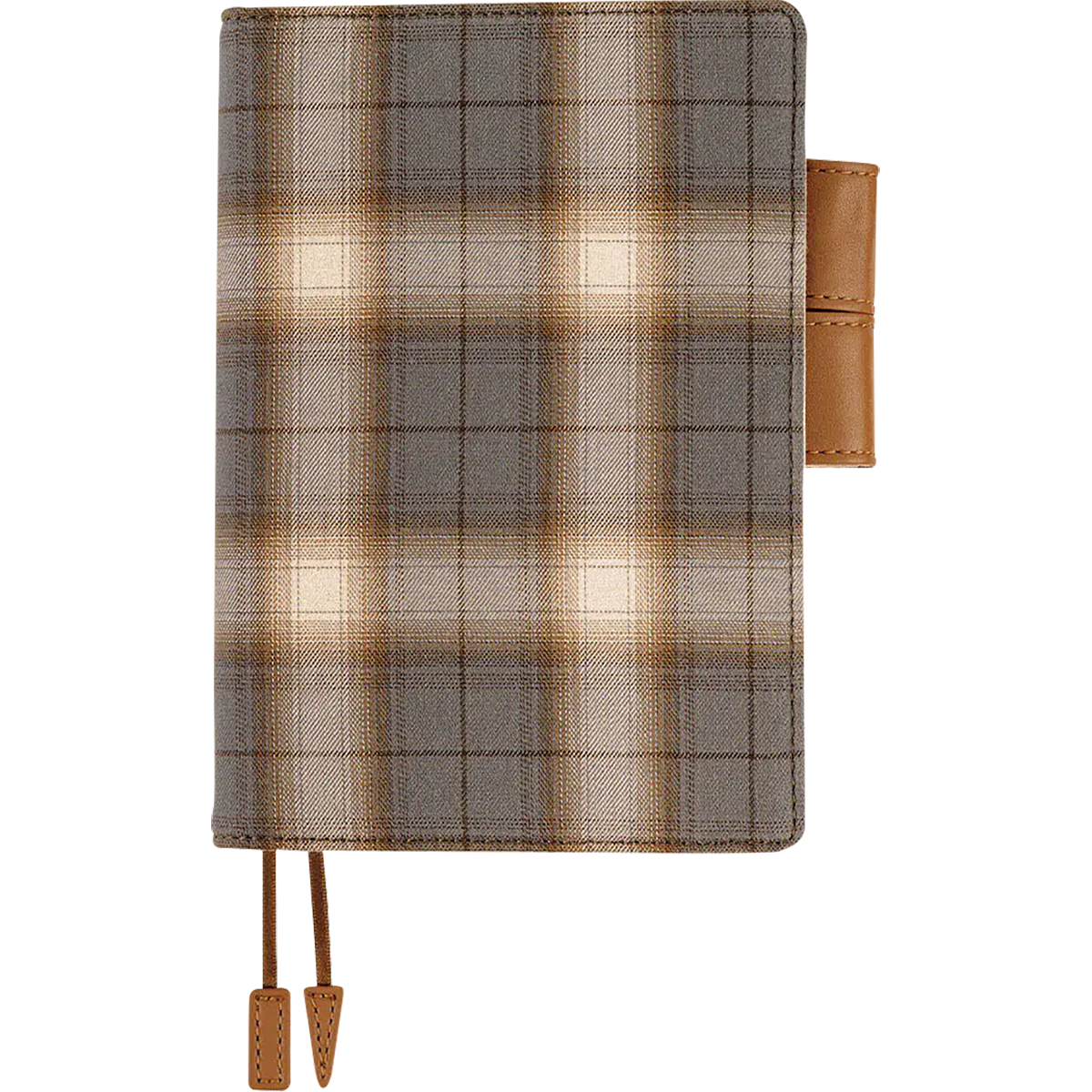 Hobonichi English Book & Cover - Shirt Fabric: Foggy Plaid - A5 (January Start)-Pen Boutique Ltd