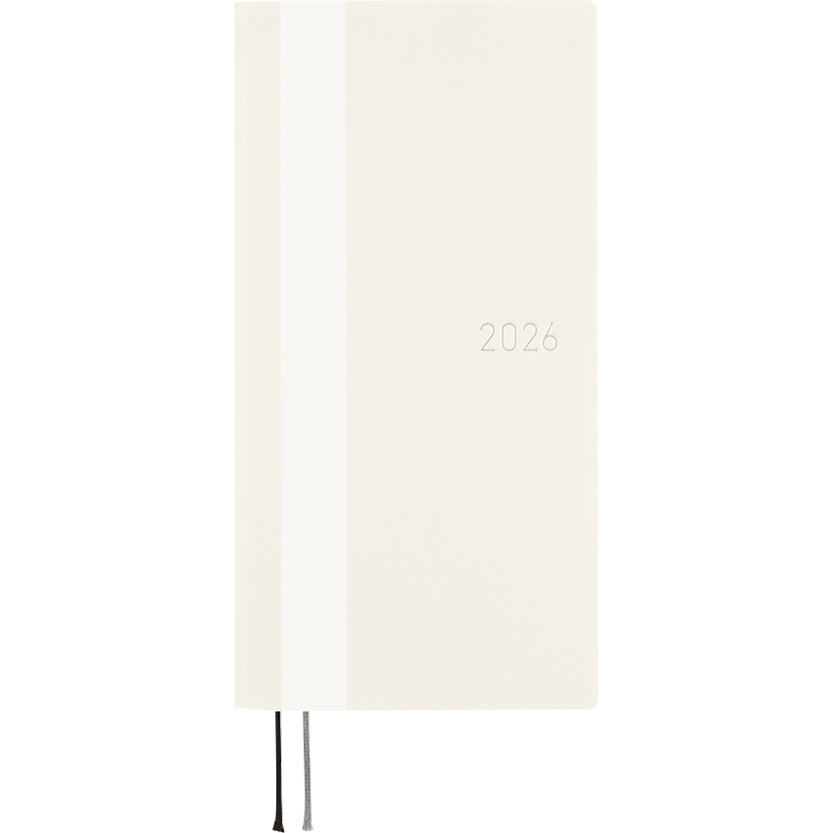 Hobonichi Soft Cover English Book - White Line: Ivory - Tall & Slim (Weeks - Janaury Start)-Pen Boutique Ltd