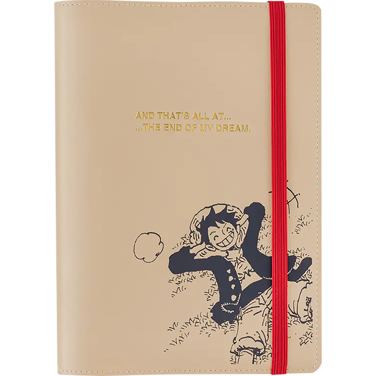Hobonichi Cousin English Book & Cover - ONE PIECE Magazine: End of Luffy's Dream - Sand Beige - A5 (January Start)-Pen Boutique Ltd
