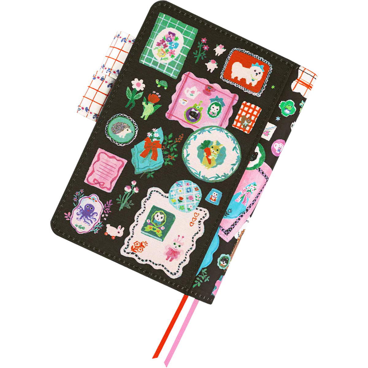Hobonichi English Book & Cover - Yumi Kitagishi: White Cat's Table Decorations - A6 (January Start)-Pen Boutique Ltd