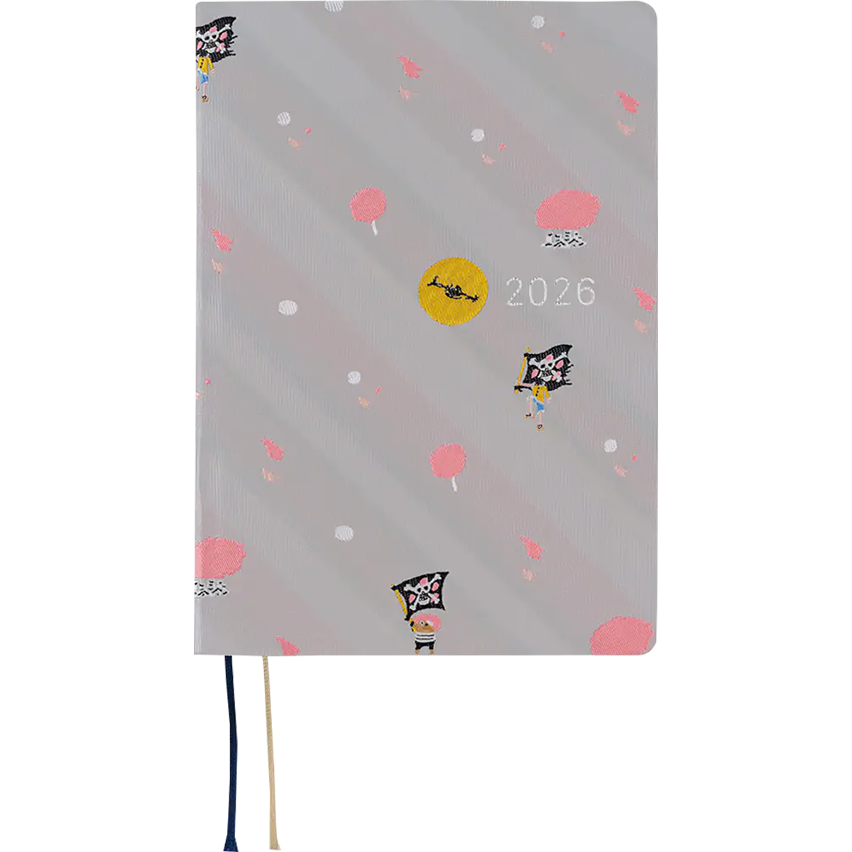 Hobonichi Light Hard Cover English Book - ONE PIECE Magazine: Hiriluk’s Cherry Blossoms - Tall & Slim (Weeks - January Start)-Pen Boutique Ltd