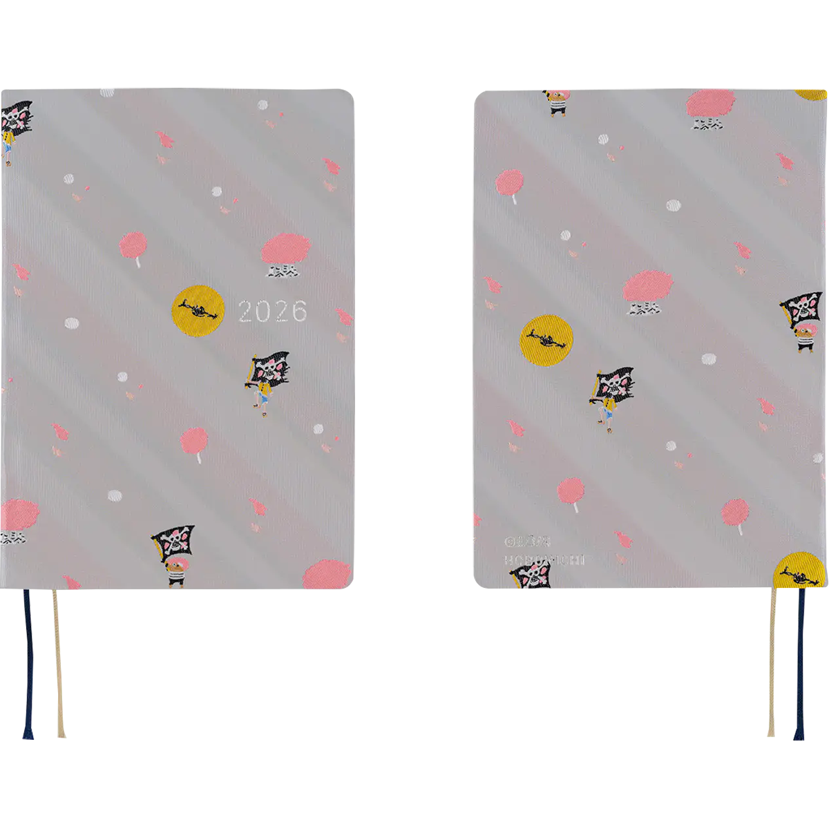 Hobonichi Light Hard Cover English Book - ONE PIECE Magazine: Hiriluk’s Cherry Blossoms - Tall & Slim (Weeks - January Start)-Pen Boutique Ltd