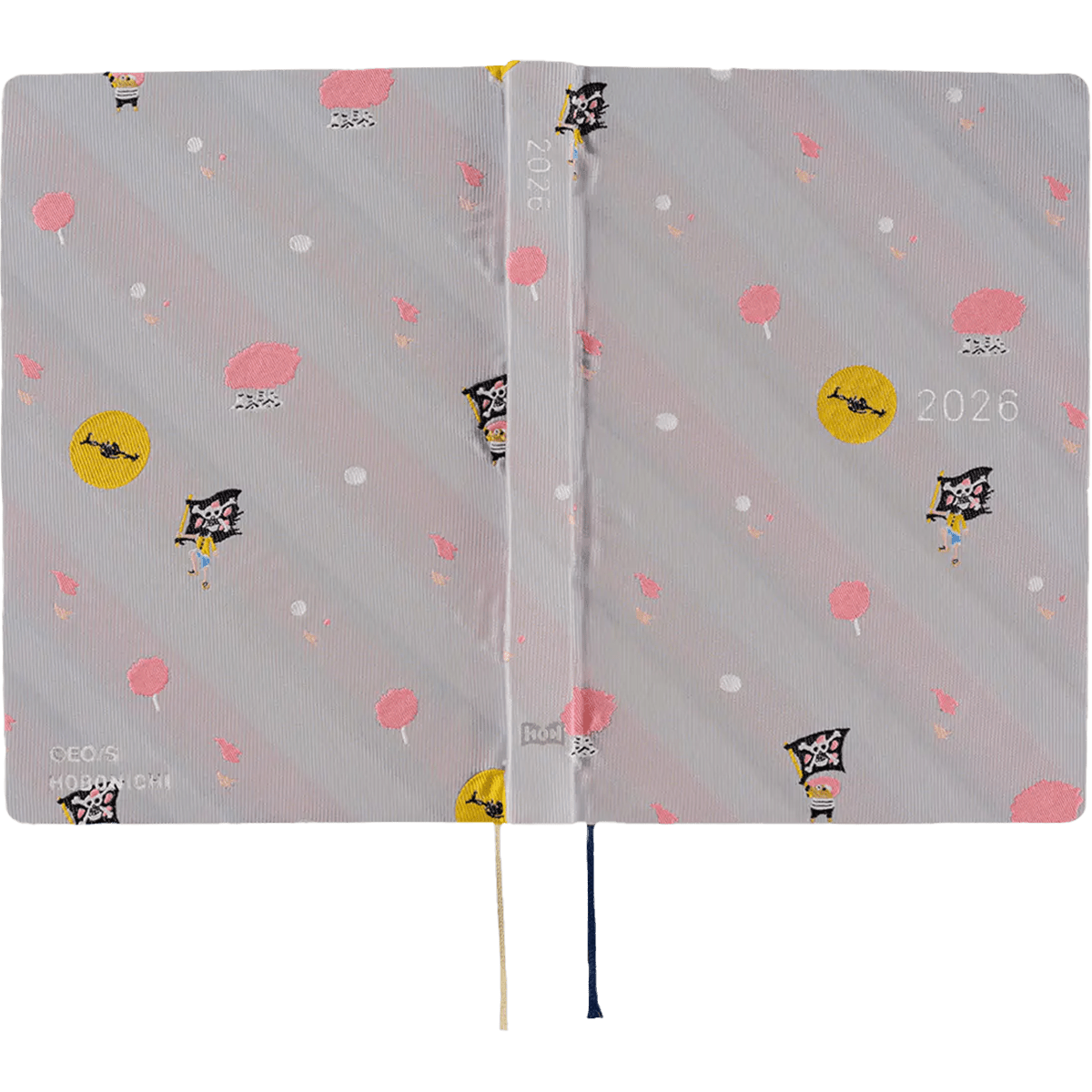 Hobonichi HON Hard Cover Japanese Book - ONE PIECE Magazine: Hiriluk’s Cherry Blossoms - A6 (January Start) - Pen Boutique Ltd
