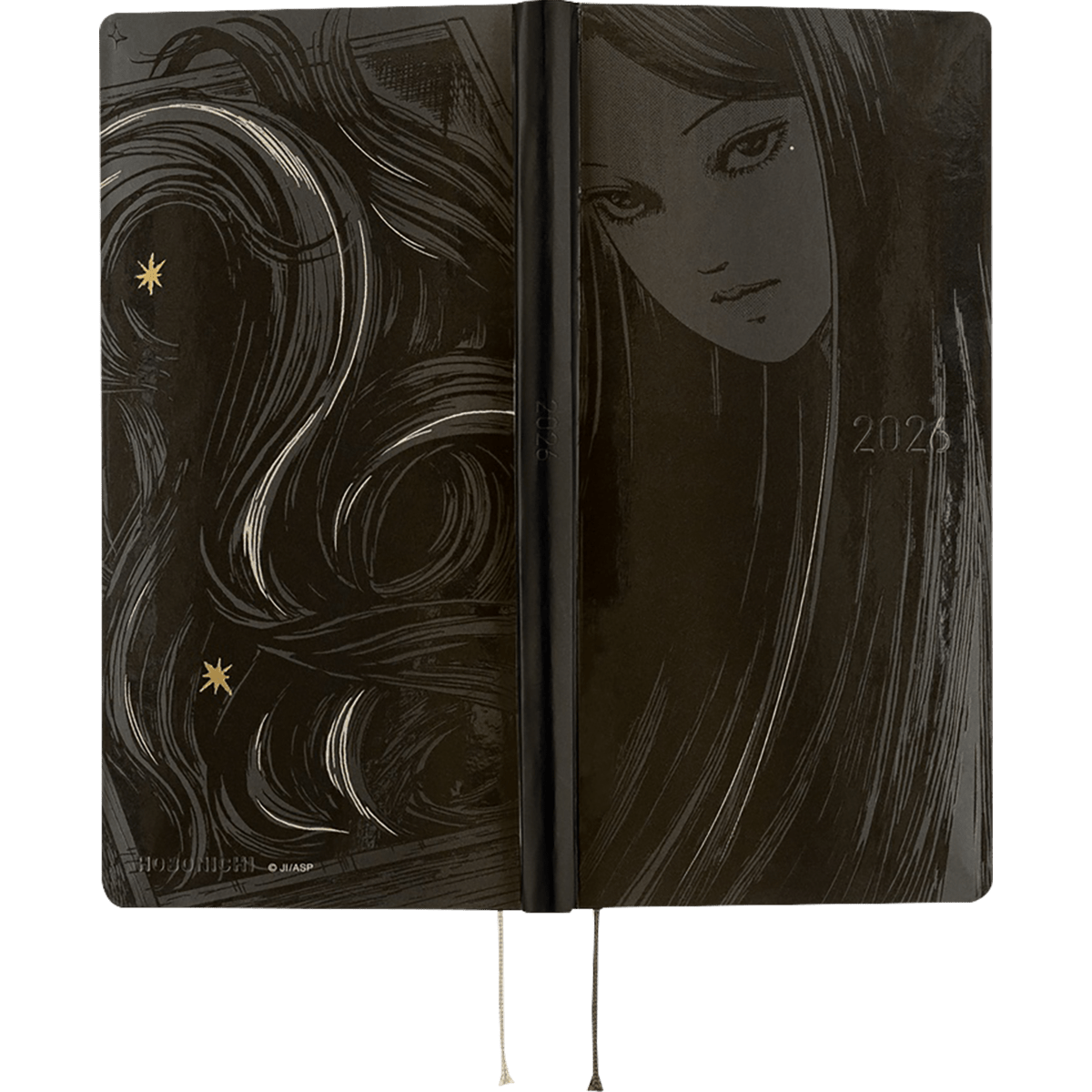Hobonichi Hard Cover Japanese Book - Junji Ito: Tomie - Haunting Beauty - Tall & Slim (Weeks - April Start) - Pen Boutique Ltd