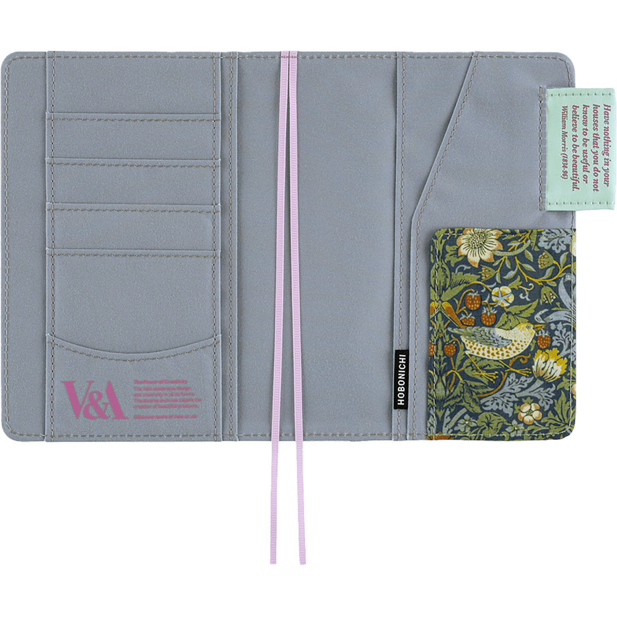 Hobonichi Japanese 2027 Cover - V&A Series: Strawberry Thief - A6 - Pen Boutique Ltd