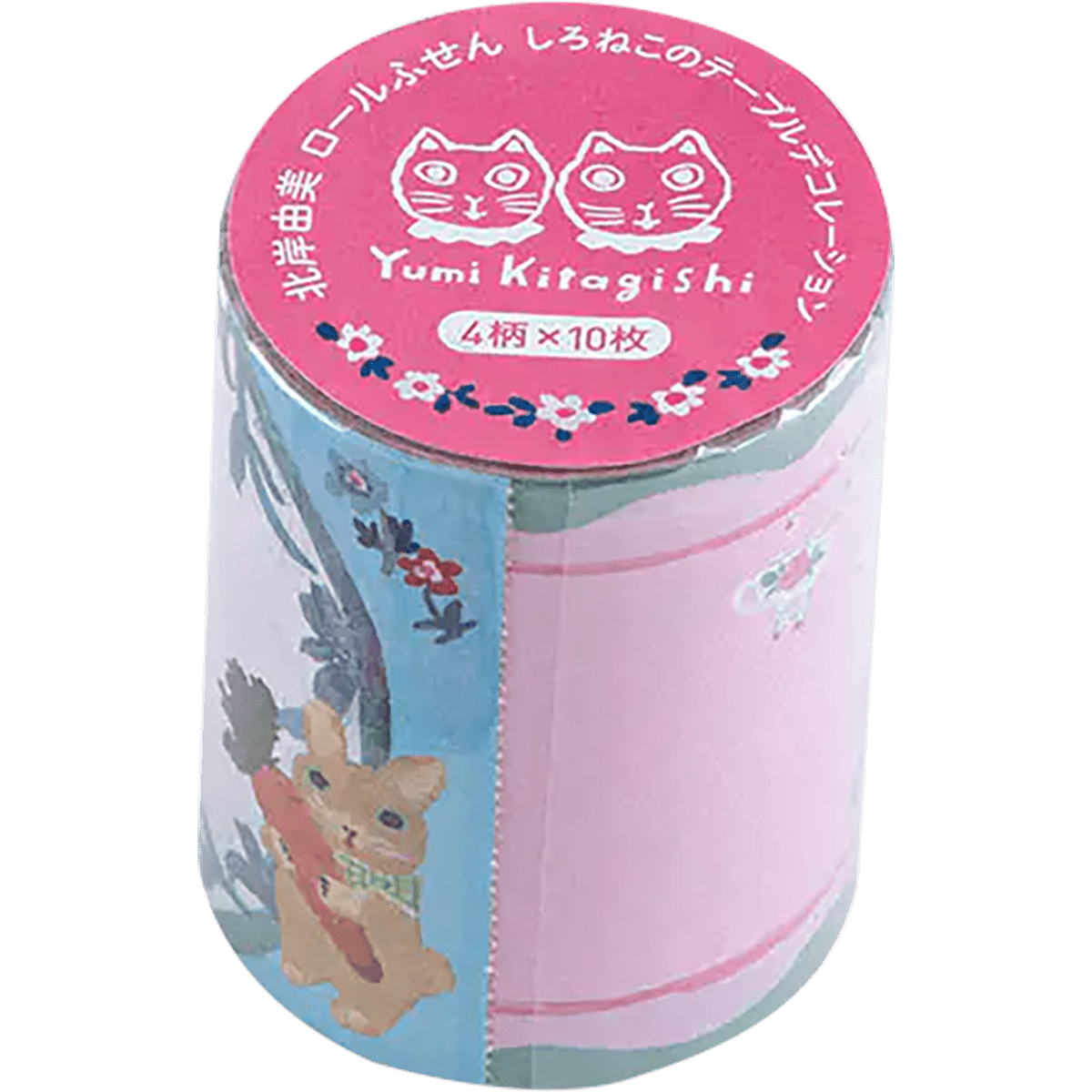 Hobonichi Sticky Note Roll - Yumi Kitagishi - White Cat’s Table Decorations - Pen Boutique Ltd