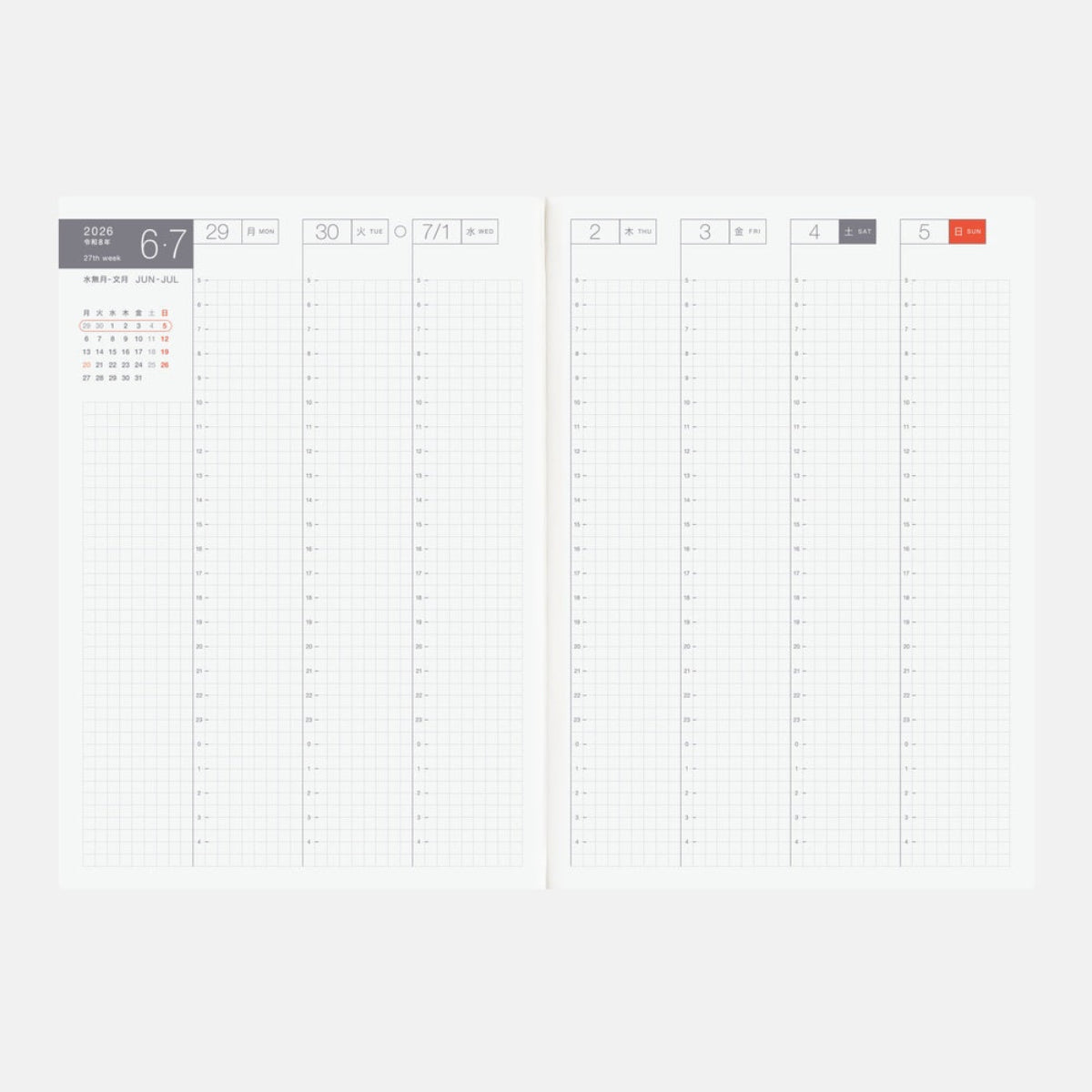 Hobonichi Techo 2026 Japanese Cousin Book - A5 (January Start)-Pen Boutique Ltd
