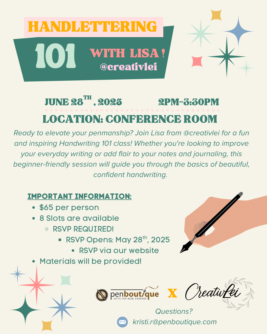 Handlettering 101-Pen Boutique Ltd