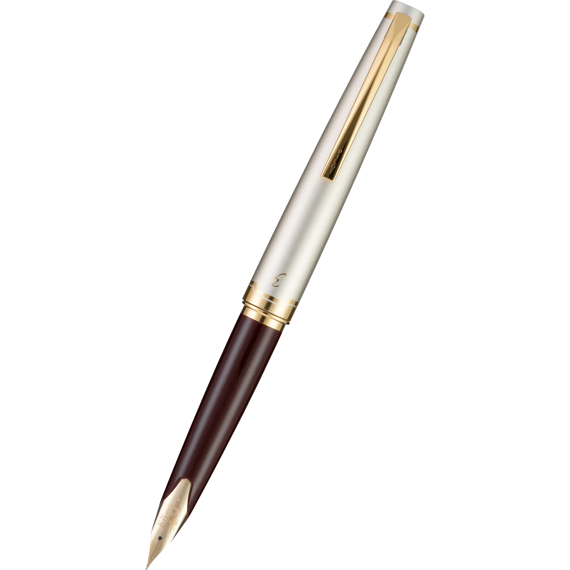 Pilot E95s Fountain Pen - Burgundy/Ivory-Pen Boutique Ltd