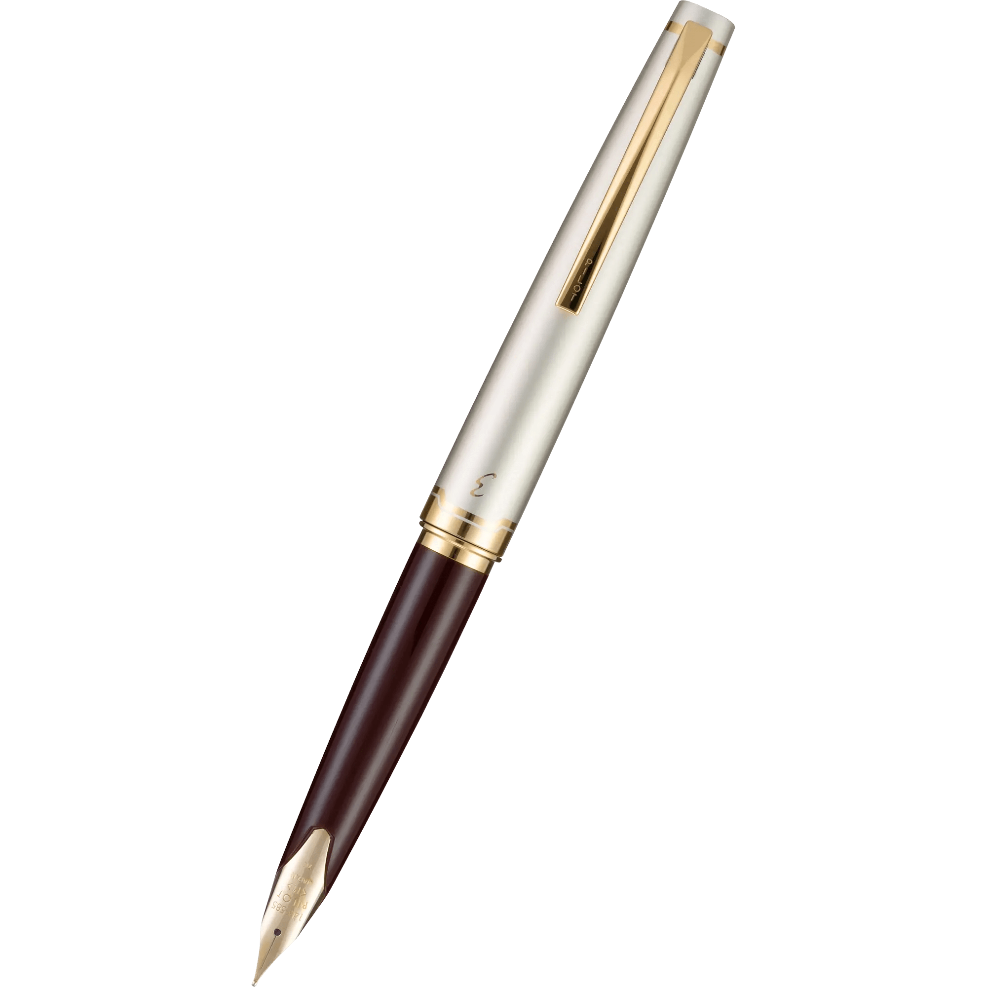 Pilot E95s Fountain Pen - Burgundy/Ivory - Pen Boutique Ltd