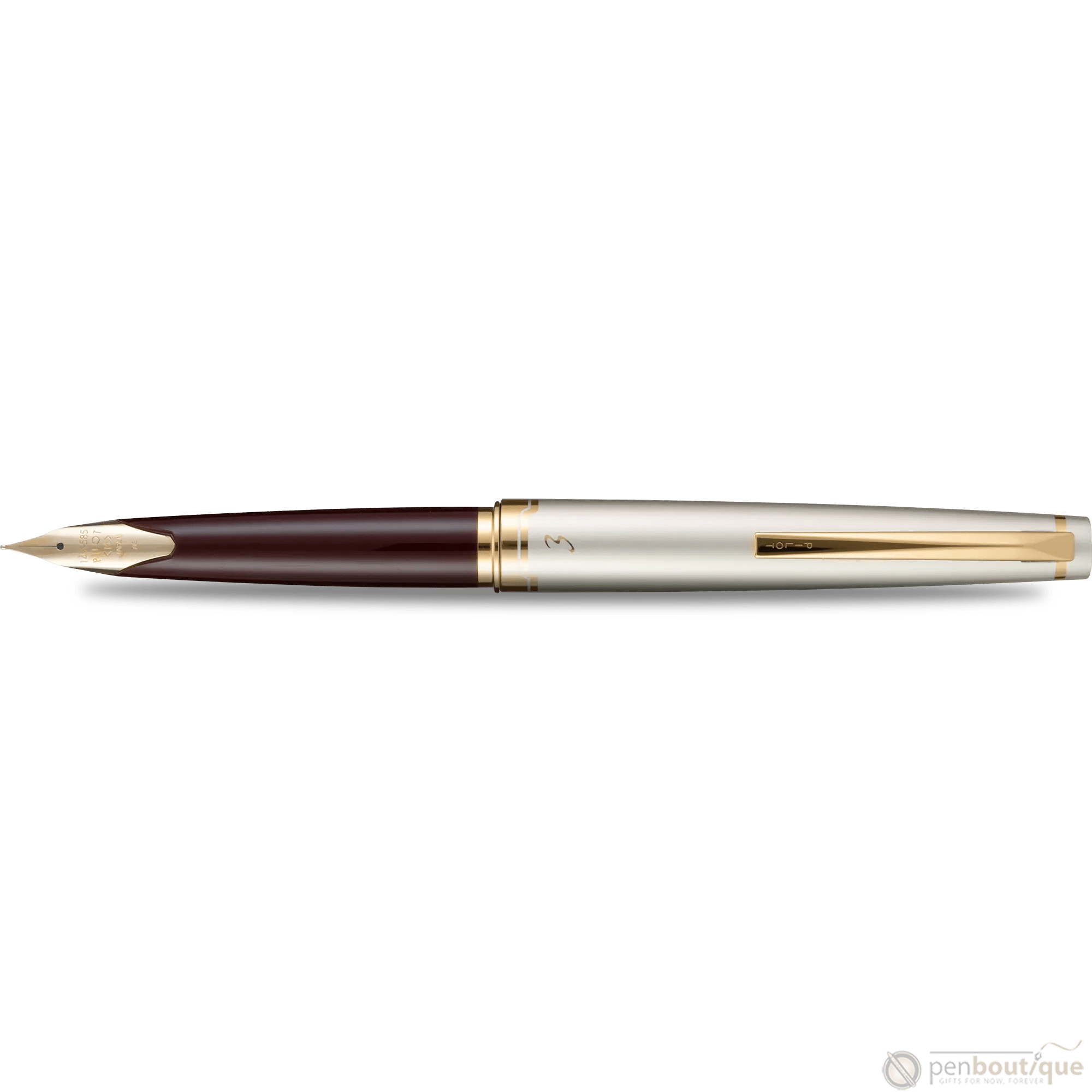 Pilot E95s Fountain Pen - Burgundy/Ivory - Pen Boutique Ltd