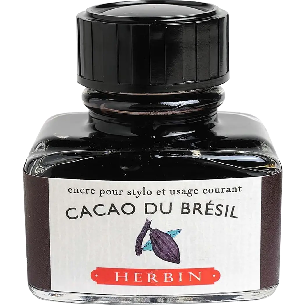 J. Herbin 30ml Fountain Pen Cacao Du Bresil Bottled Ink-Pen Boutique Ltd