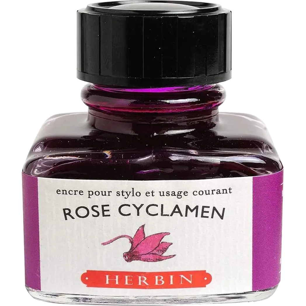 J. Herbin 30ml Fountain Pen Rose Cyclamen Bottled Ink-Pen Boutique Ltd