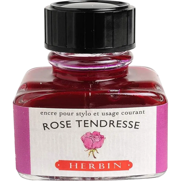 J. Herbin 30ml Fountain Pen Rose Tendresse Bottled Ink-Pen Boutique Ltd