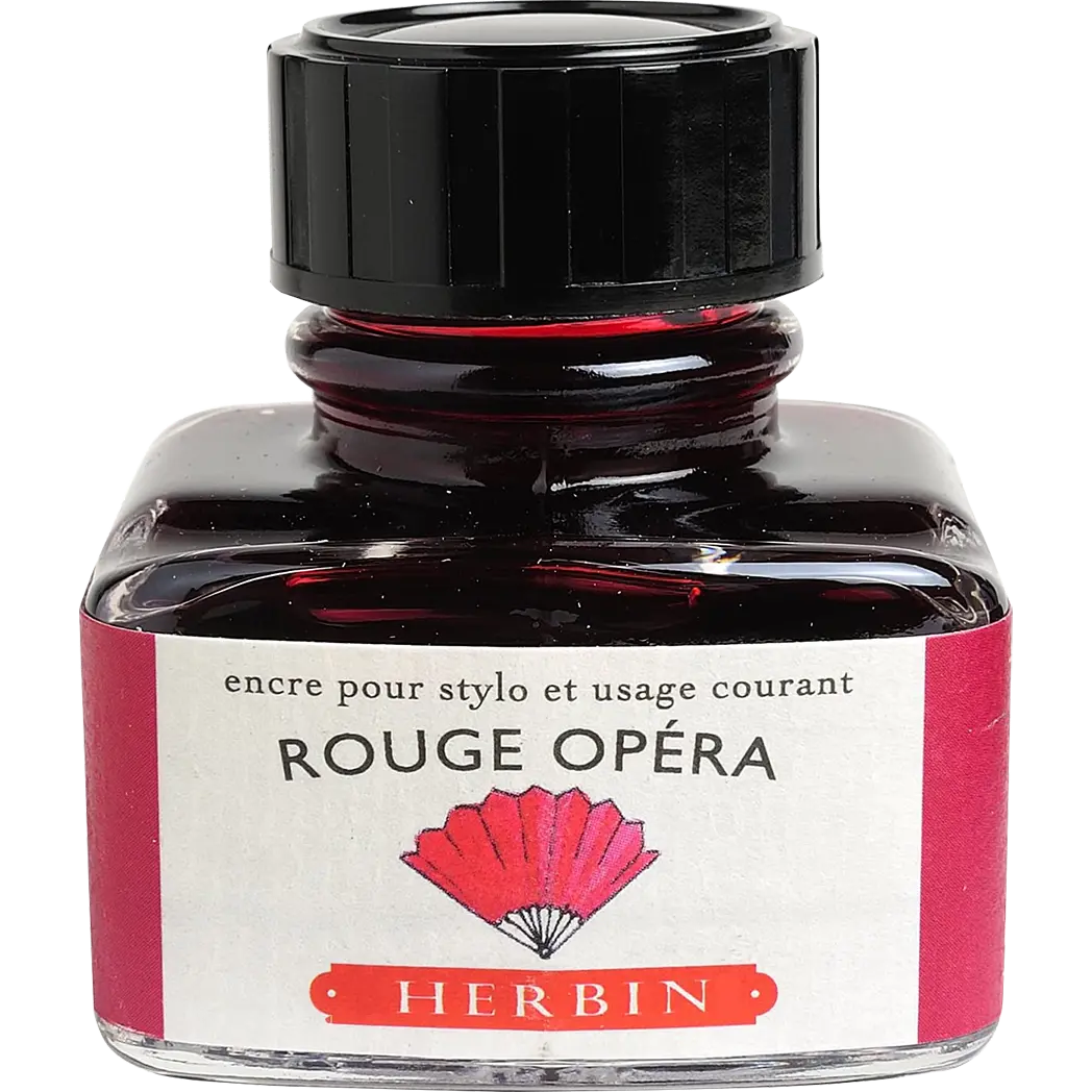 J. Herbin 30ml Fountain Pen Rouge Opera Bottled Ink-Pen Boutique Ltd