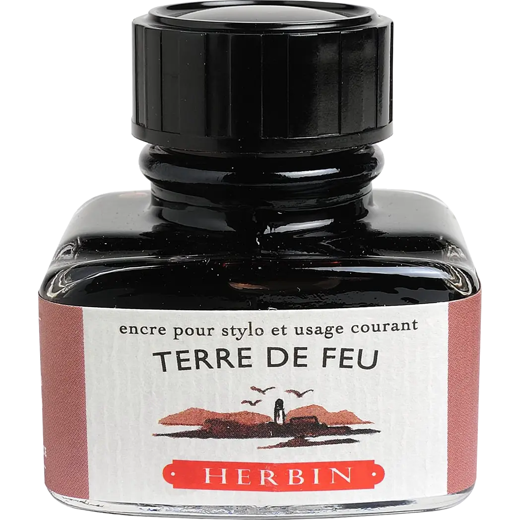 J. Herbin 30ml Fountain Pen Terre De Feu Bottled Ink-Pen Boutique Ltd