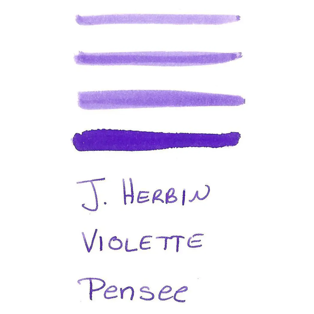 J. Herbin 30ml Fountain Pen Violette Pensee Bottled Ink-Pen Boutique Ltd