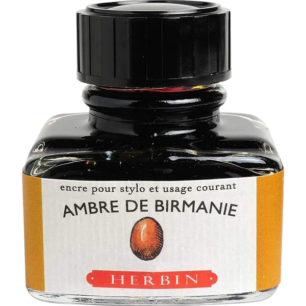J. Herbin Fountain Pen Ambre De Birmanie Bottled Ink-Pen Boutique Ltd
