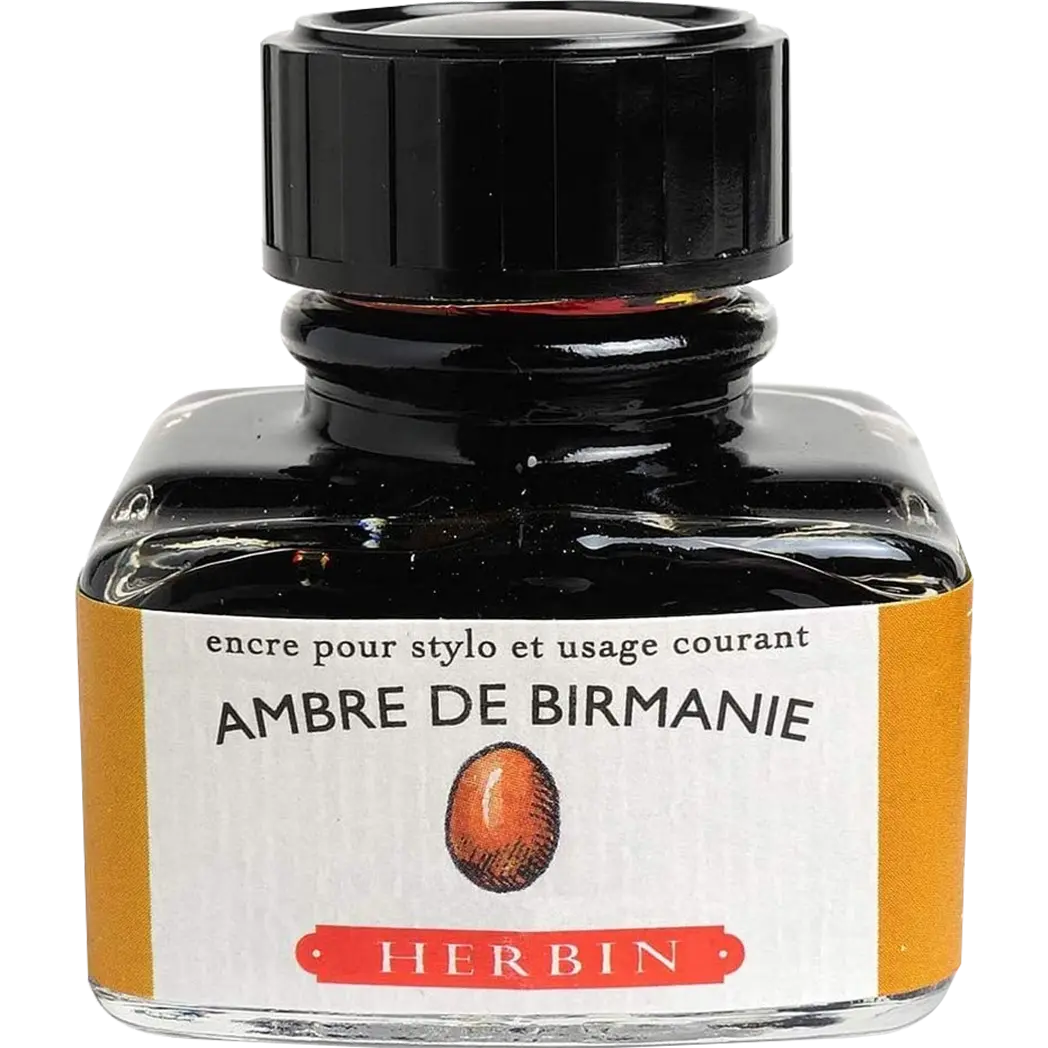 J. Herbin Fountain Pen Ambre De Birmanie Bottled Ink-Pen Boutique Ltd