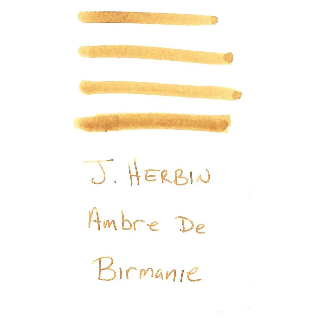 J. Herbin Fountain Pen Ambre De Birmanie Bottled Ink-Pen Boutique Ltd