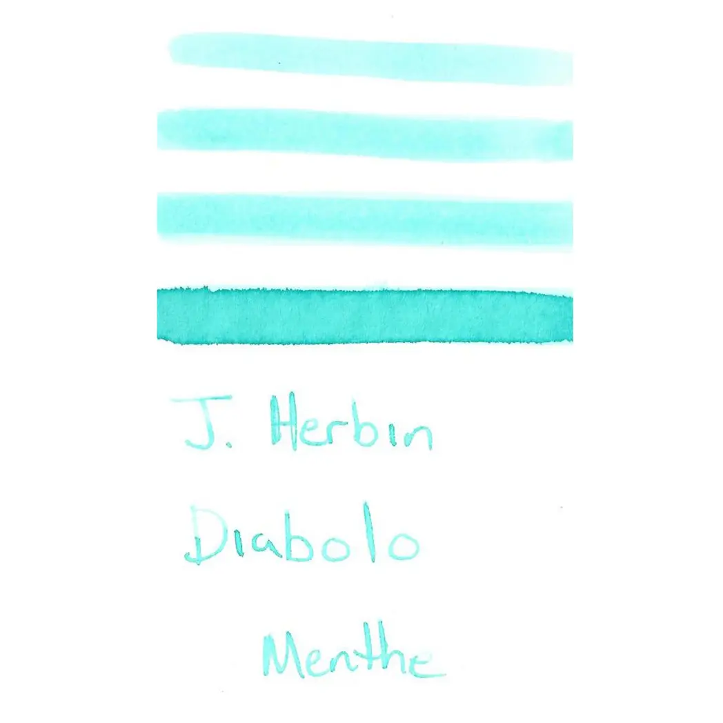 J. Herbin Fountain Pen Diabolo Menthe Bottled Ink-Pen Boutique Ltd