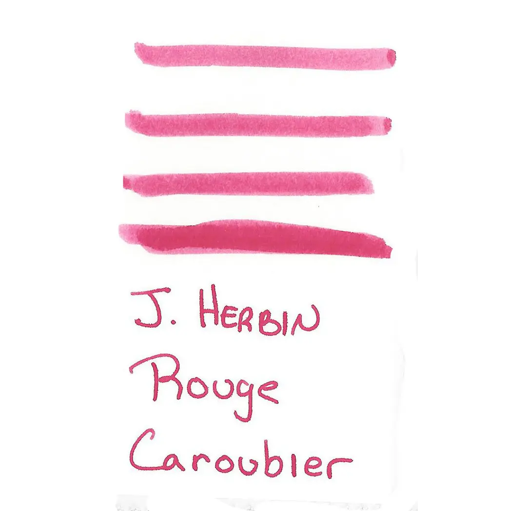 J. Herbin Fountain Pen Rouge Caroubier Bottled Ink-Pen Boutique Ltd