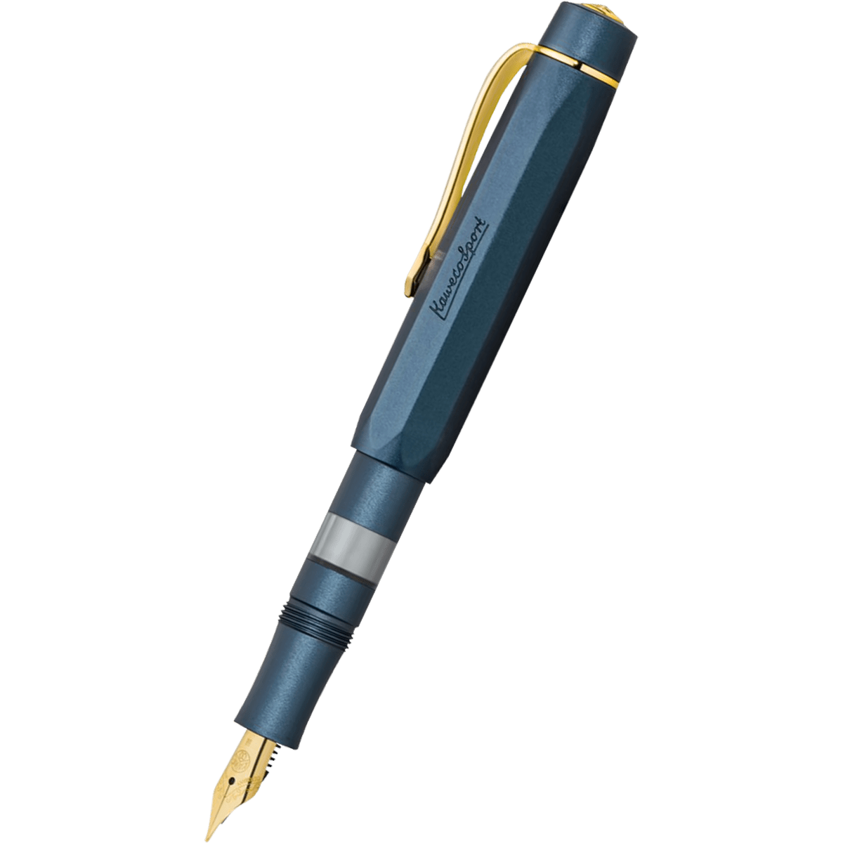 Kaweco Sport Piston Filler Fountain Pen - Solo Navy - Gold Trim - Pen Boutique Ltd