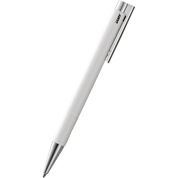 Lamy Logo M+ Ballpoint Pen - White-Pen Boutique Ltd