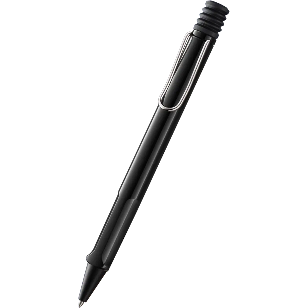 Lamy Safari Shiny Black Ballpoint Pen-Pen Boutique Ltd