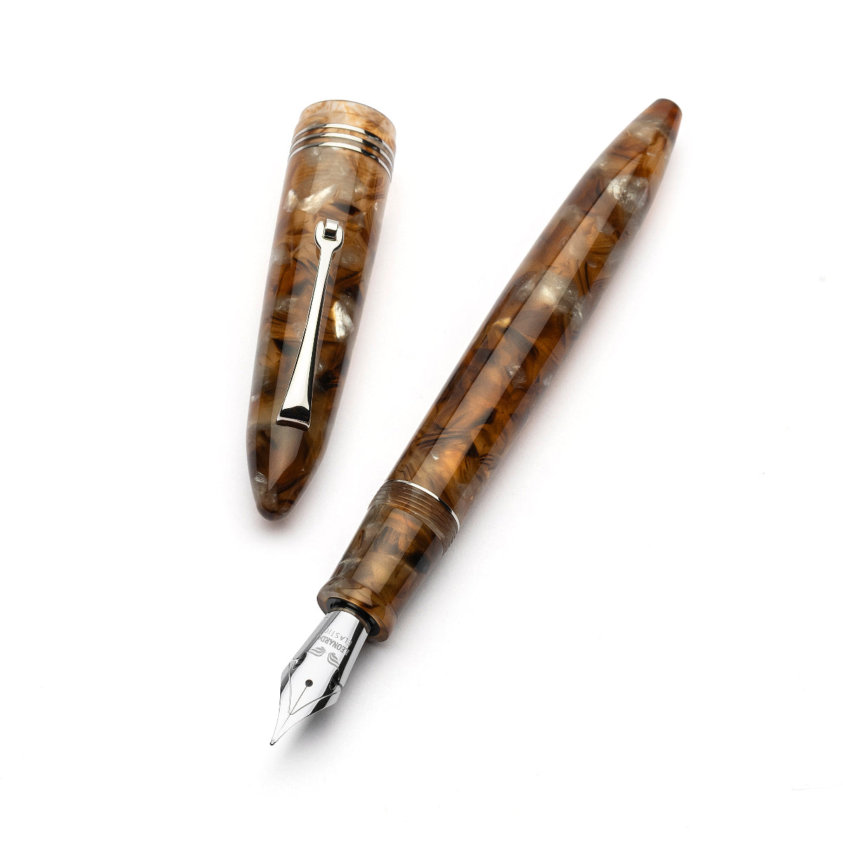 Leonardo Fountain Pen - Acqua Ambrata-Pen Boutique Ltd