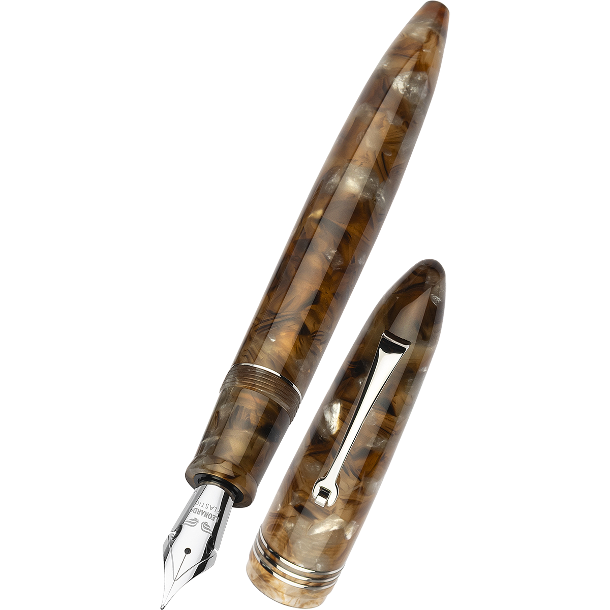 Leonardo Fountain Pen - Acqua Ambrata-Pen Boutique Ltd