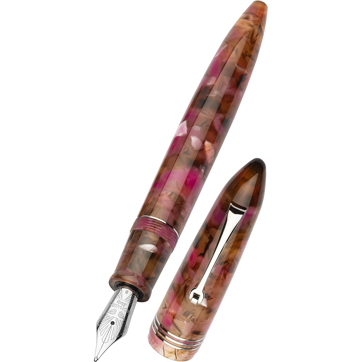 Leonardo Fountain Pen - Lampone Selvatico-Pen Boutique Ltd