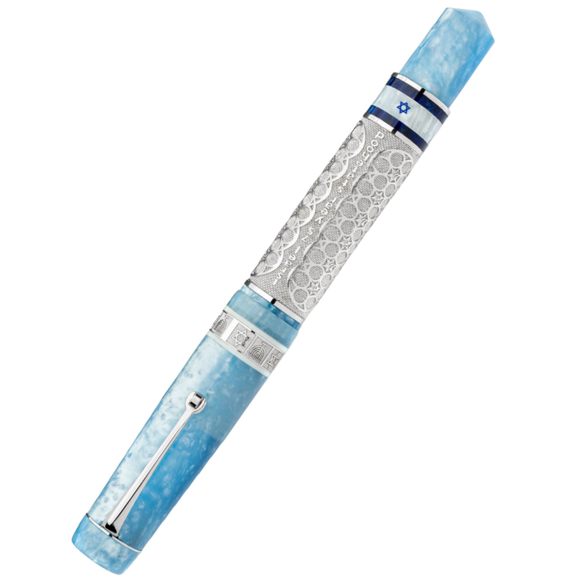 Leonardo Israel 75 Years Fountain Pen - Chai 1k Bronze - Rhodium Trim (Numbered Limited Edition) - Pen Boutique Ltd