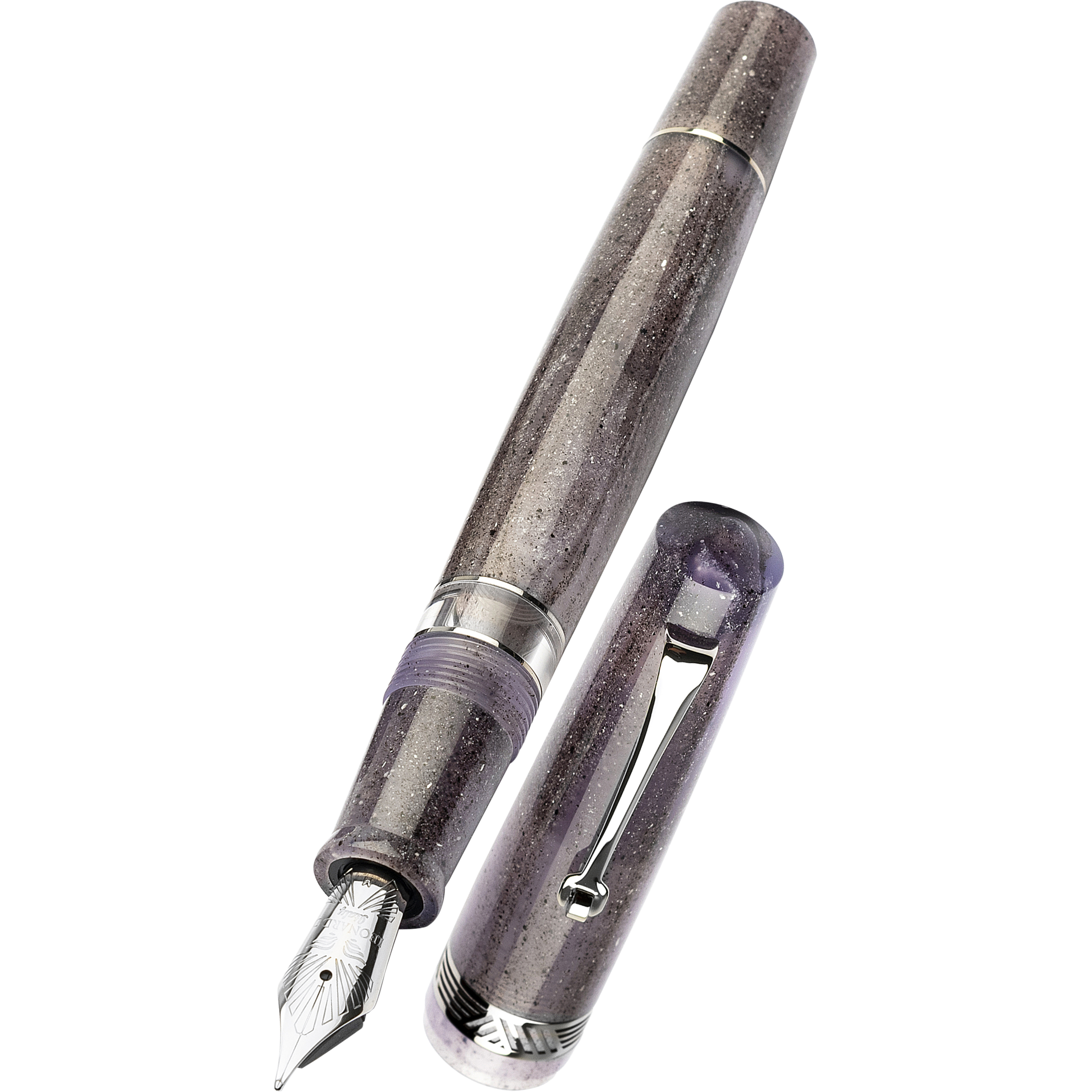 Leonardo Momento Magico Fountain Pen - Amethyst - Steel Nib-Pen Boutique Ltd