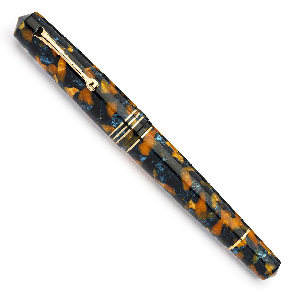 Leonardo Momento Zero Grande 2.0 Fountain Pen - Crepuscolo - Gold Trim-Pen Boutique Ltd