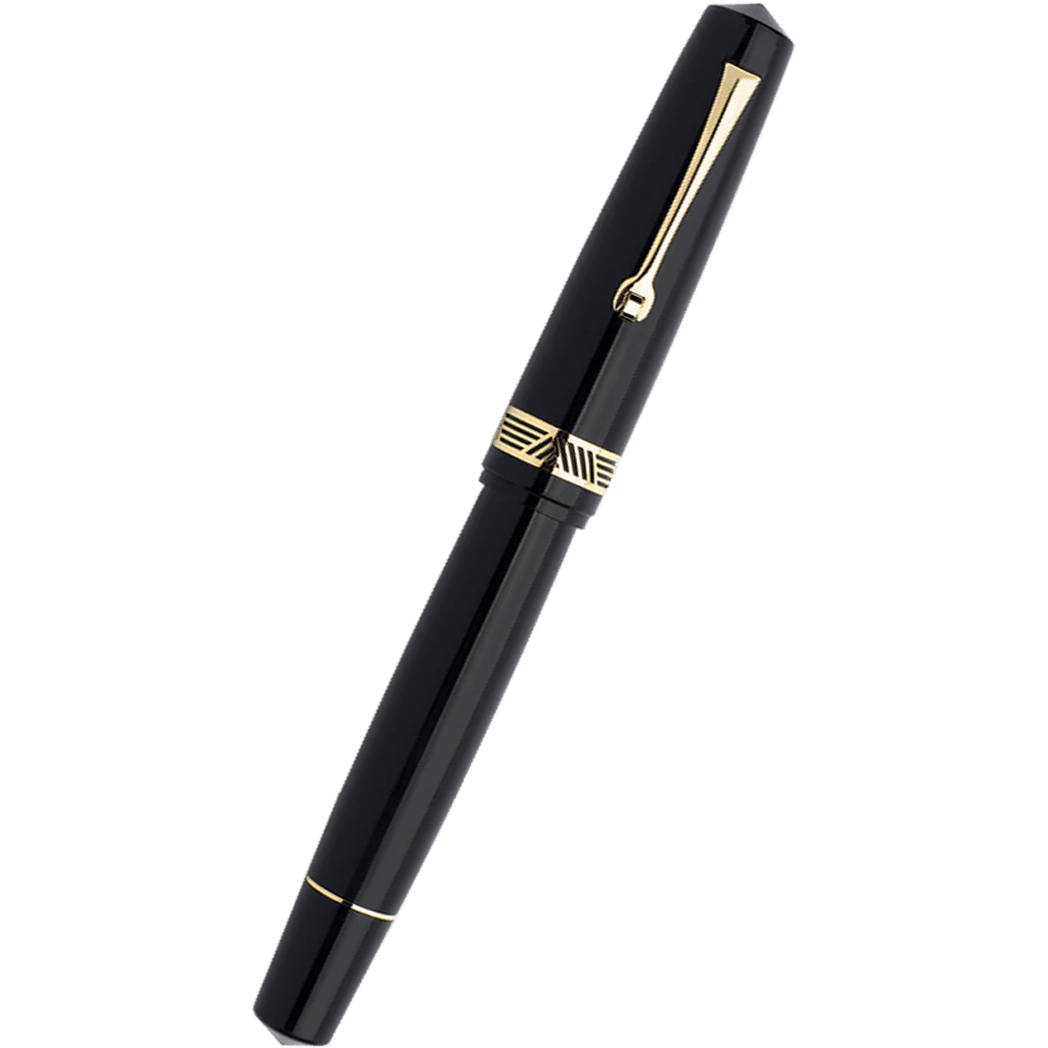Leonardo Momento Magico Fountain Pen - Black Glossy - Steel Nib - Pen Boutique Ltd