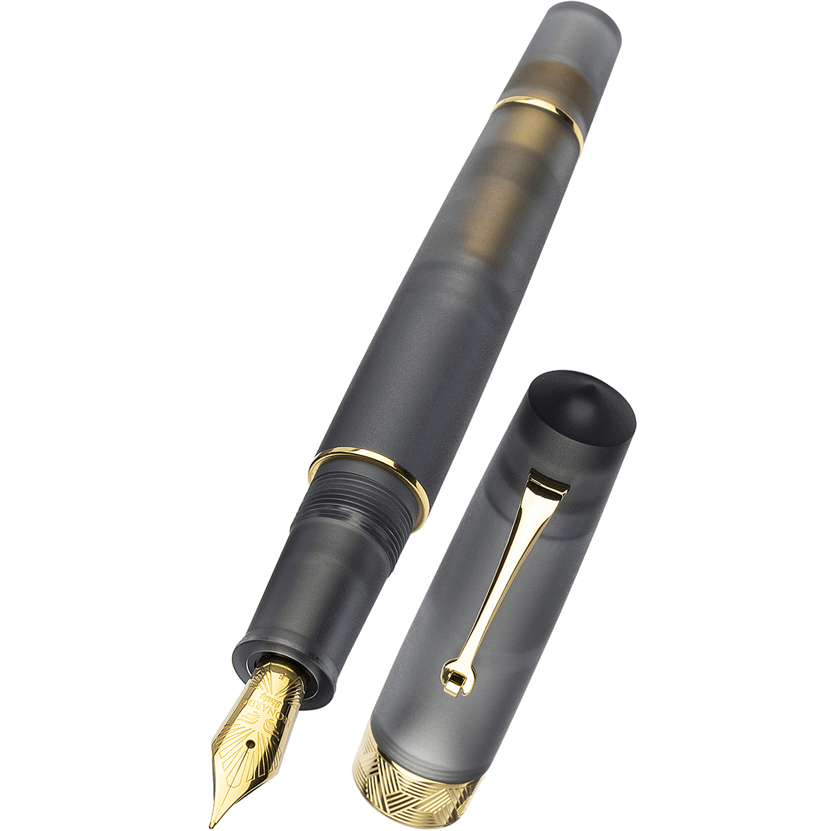 Leonardo Momento Zero Fountain Pen - Pura Frosted Grey - Pen Boutique Ltd